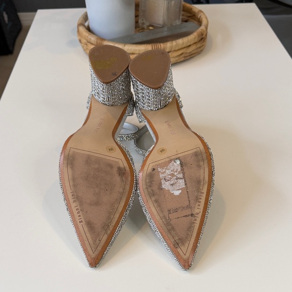Gianni Bini Silver Embellished Heels - Picture 5 of 8